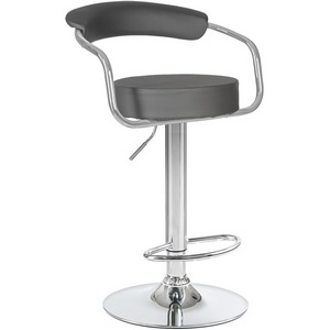 Изображение товара Стул барный (серый) 5013-LM MARTA MARTA, цвет сиденья серый, основания хром