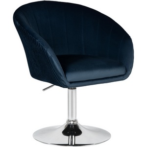 Изображение товара Кресло дизайнерское (синий велюр (1922-20)) 8600-LM 8600-LM, цвет сиденья синий (1922-20), основания хром