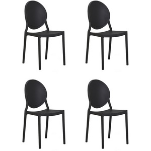 Изображение товара Набор 4 шт Стул обеденный DOBRIN ALBERT (цвет чёрный)