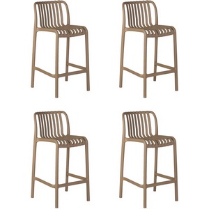 Изображение товара Набор 4 шт Стул полубарный DOBRIN CHLOE (бежевый)