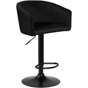 Изображение товара Стул барный (черный велюр (1922-21)) 5025_BlackBase-LM DARCY BLACK BLACK, цвет сиденья черный (1922-21), основания черное