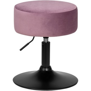 Изображение товара Пуф (пудрово-сиреневый велюр (MJ9-52)) 2050_BlackBase-LM DANNY BLACK BLACK, цвет сиденья пудрово-сиреневый (MJ9-52), основания черный