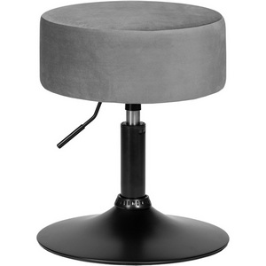 Изображение товара Пуф (серый велюр (MJ9-75)) 2050_BlackBase-LM DANNY BLACK BLACK, цвет сиденья серый (MJ9-75), основания черный