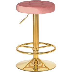 Изображение товара Табурет барный (пудрово-розовый велюр (MJ9-32)) 5008_GoldBase-LM BRUNO GOLD GOLD, цвет сиденья пудрово-розовый (MJ9-32), основания золото Изображение товара Табурет барный (пудрово-розовый велюр (MJ9-32)) 5008_GoldBase-LM BRUNO GOLD GOLD, цвет сиденья пудрово-розовый (MJ9-32), основания золото