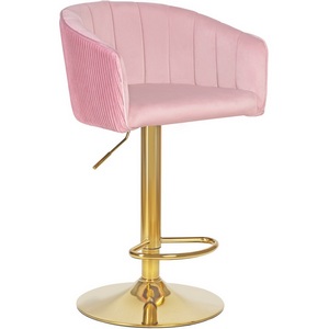 Изображение товара Стул барный (розовый велюр (1922-16)) 5025_GoldBase-LM DARCY GOLD GOLD, цвет сиденья розовый (1922-16), основания золото Изображение товара Стул барный (розовый велюр (1922-16)) 5025_GoldBase-LM DARCY GOLD GOLD, цвет сиденья розовый (1922-16), основания золото
