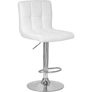 Изображение товара Стул барный (белый) 5006-LM CANDY CANDY, цвет сиденья белый, основания хром