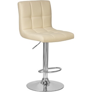 Изображение товара Стул барный (кремовый) 5006-LM CANDY CANDY, цвет сиденья кремовый, основания хром