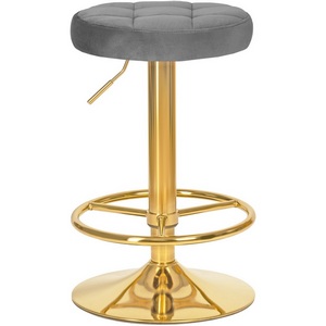 Изображение товара Табурет барный BRUNO GOLD (серый велюр (MJ9-75))