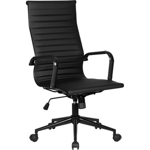 Изображение товара Кресло компьютерное с металлической крестовиной с максимальной нагрузкой 150 кг для руководителей DOBRIN CLARK SIMPLE BLACK (черный)