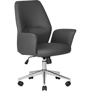 Изображение товара Стул для офиса руководителяв с нагрузкой 100 кг DOBRIN SAMUEL (серый)