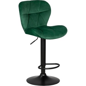 Изображение товара Стул барный DOBRIN BARNY BLACK (зеленый велюр (MJ9-88))