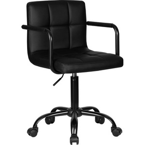 Изображение товара Офисное кресло черное с нагрузкой до 100 кг для персонала DOBRIN TERRY BLACK (черный)