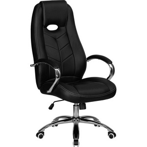 Изображение товара Кресло компьютерное с металлической крестовиной с максимальной нагрузкой 150 кг DOBRIN TOBIAS (черный)