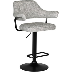 Изображение товара Стул с регулировкой высоты барный DOBRIN CHARLY BLACK (светло-серый твид (LEO04))