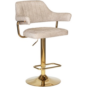 Изображение товара Стул барный DOBRIN CHARLY GOLD (бежевый твид (LEO26))