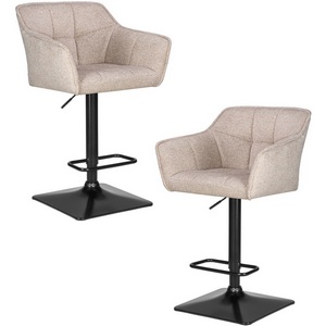 Изображение товара Набор 2 шт Стул барный DOBRIN RALF (бежевый твид (LEO26))