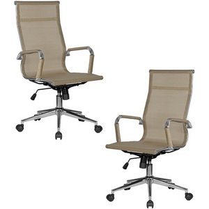 Изображение товара Набор 2 шт Офисное кресло для персонала DOBRIN CARTER (бежевый (22039)) D0000000000000013176