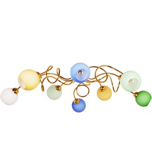 Изображение товара Потолочная люстра на штанге Doge Luce 111P10GO-211 (плафоны шарики)