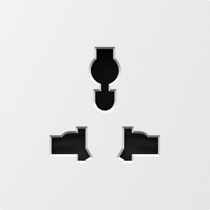 Изображение товара Накладка для розетки мультистандарт, со шторками 16A 250 В~, матовый белый Donel A07 DE11633