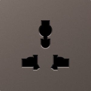 Изображение товара Накладка для розетки мультистандарт, со шторками 16A 250 В~, мокко Donel A07 DE11653