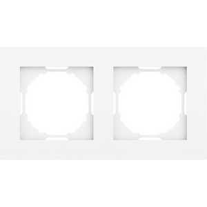 Изображение товара Рамка 2-я, глянцевый белый Donel A07 DE21203