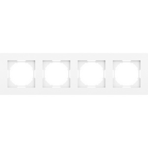 Изображение товара Рамка 4-я, глянцевый белый Donel A07 DE21403