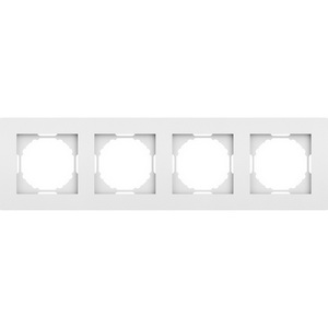 Изображение товара Рамка 4-я, матовый белый Donel A07 DE21433