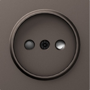 Изображение товара Накладка для розетки без заземления, со шторками 16A 250 В~, мокко IP30 Donel A07 DE21653