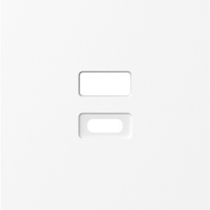 Изображение товара Накладка для розеток USB, глянцевый белый Donel A07 DE28603