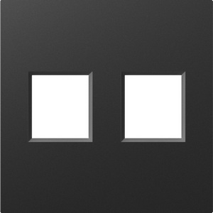 Изображение товара Накладка 2-я для розеток RJ45,TV,SAT, матовый карбон Donel A07 DE86930