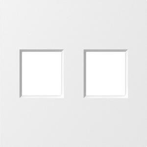 Изображение товара Накладка 2-я для розеток RJ45,TV,SAT, матовый белый Donel A07 DE86933