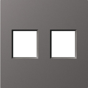 Изображение товара Накладка 2-я для розеток RJ45,TV,SAT, матовый титан Donel A07 DE86945