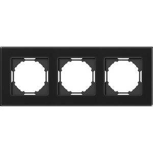 Изображение товара Рамка 3-я, Natural чёрное стекло Donel A07 DEN213BG