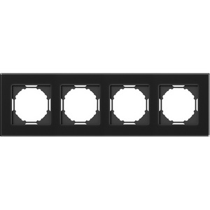 Изображение товара Рамка 4-я, Natural чёрное стекло Donel A07 DEN214BG