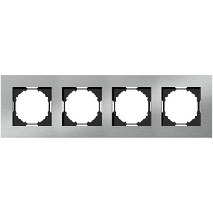 Изображение товара Рамка 4-я, Natural серебристый алюминий Donel A07 DEN214SA