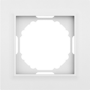 Изображение товара Рамка 1-я, Wave матовый белый Donel A07 DEW21133