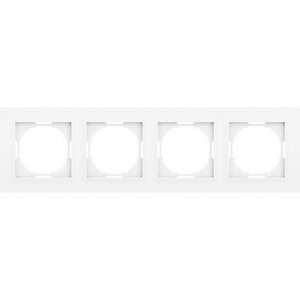 Изображение товара Рамка 4-я, Wave глянцевый белый Donel A07 DEW21403