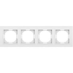 Изображение товара Рамка 4-я, Wave матовый белый Donel A07 DEW21433