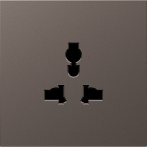 Изображение товара Накладка для розетки мультистандарт, со шторками 16A 250 В~, мокко Donel S08 DS11653