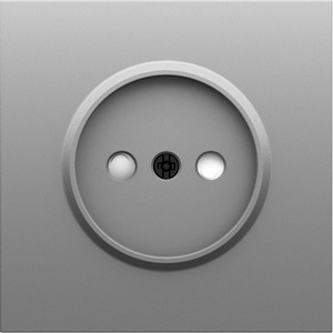 Изображение товара Накладка для розетки без заземления, со шторками 16A 250 В~, серый графит Donel S08 DS21659