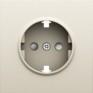 Изображение товара Накладка для розетки Schuko с заземлением, со шторками 16A 250 В~, слоновая кость Donel S08 DS22055