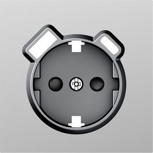 Изображение товара Накладка для розетки Schuko с зарядным устройством USB A+C, со шторками 16A 250В, сталь Donel S08 DS22937