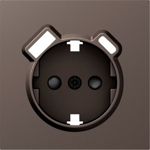 Изображение товара Накладка для розетки Schuko с зарядным устройством USB A+C, со шторками 16A 250В, мокко Donel S08 DS22953