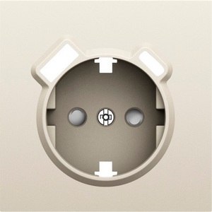 Изображение товара Накладка для розетки Schuko с зарядным устройством USB A+C, со шторками 16A 250В, слоновая кость Donel S08 DS22955