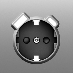 Изображение товара Накладка для розетки Schuko с зарядным устройством USB A+C, со шторками 16A 250В, серый графит Donel S08 DS22959