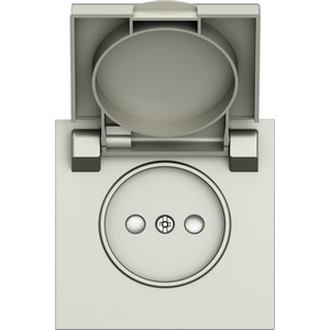 Изображение товара Накладка для розетки без заземления, с крышкой, 16A 250 В~, шампань IP44 Donel S08 DS43451