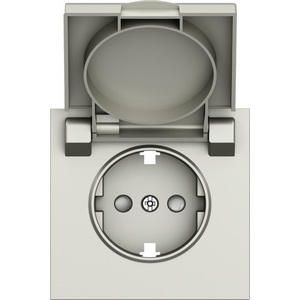 Изображение товара Накладка для розетки Schuko с заземлением, с крышкой, 16A 250 В~, шампань IP44 Donel S08 DS45451