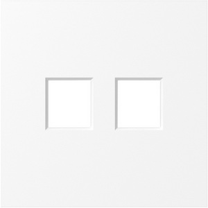 Изображение товара Накладка 2-я для розеток RJ45,TV,SAT, глянцевый белый Donel S08 DS86903