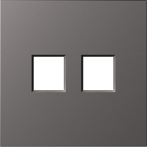 Изображение товара Накладка 2-я для розеток RJ45,TV,SAT, матовый титан Donel S08 DS86945