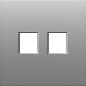 Изображение товара Накладка 2-я для розеток RJ45,TV,SAT, серый графит Donel S08 DS86959